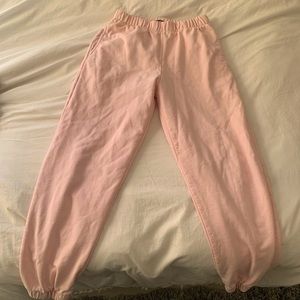 Brandy Melville Pink Rosa Sweatpants! light pink color! one size fits a small